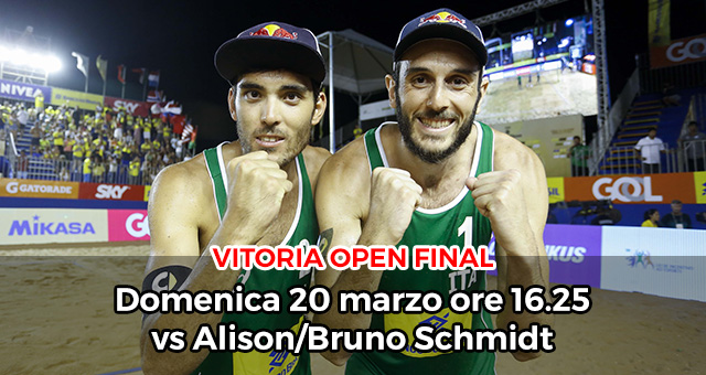 #VitoriaOpen: Nicolai/Lupo volano in finale. Alle 16.25 sfideranno Bruno/Alison