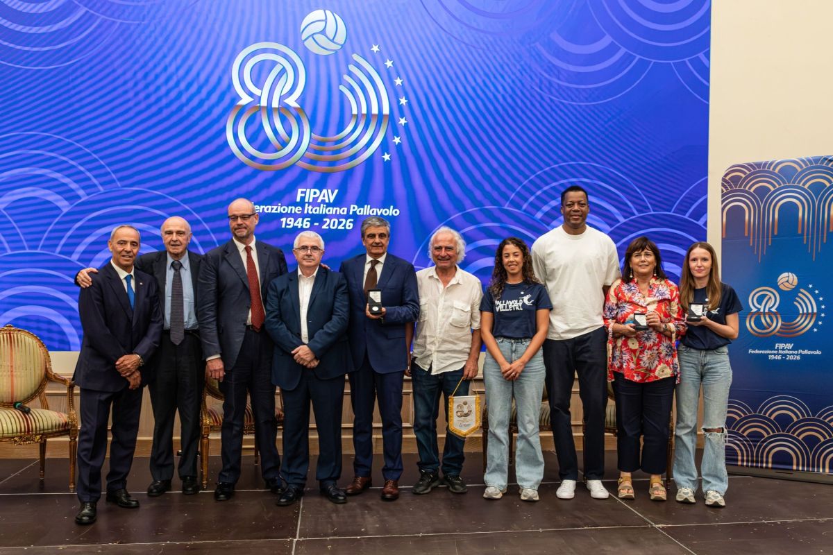 80 anni FIPAV: Roma premia Lupo, Perrotta e Giontella. Video di Nicolai e De Marinis