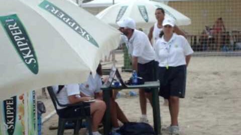 Campionato Italiano 2009 Pescara: La protesta in campo di Luca Colaberardino